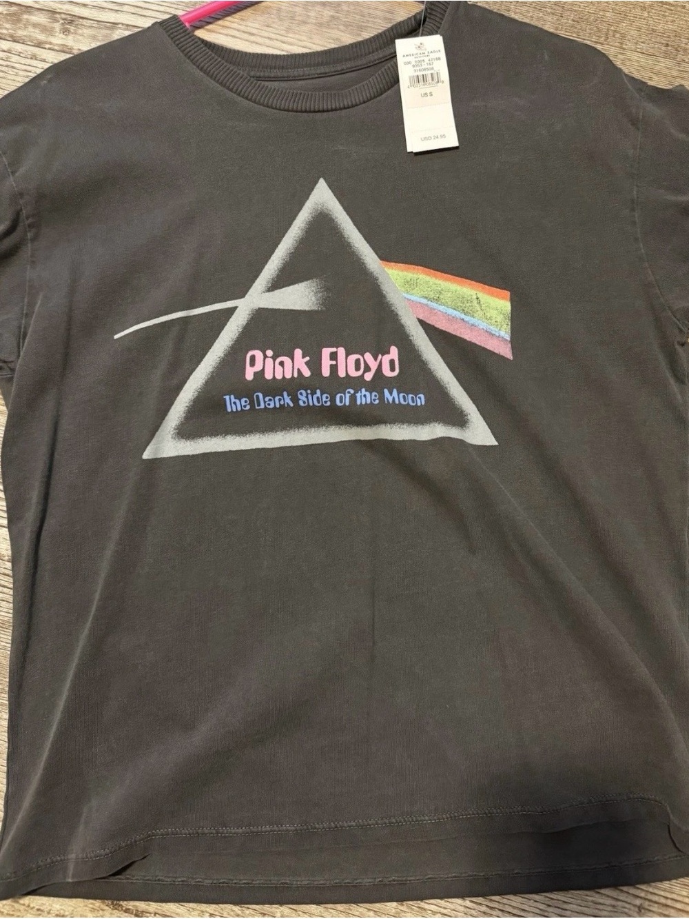 American Eagle Outfitters dark grey Pink Floyd Graphic Tee new with tags